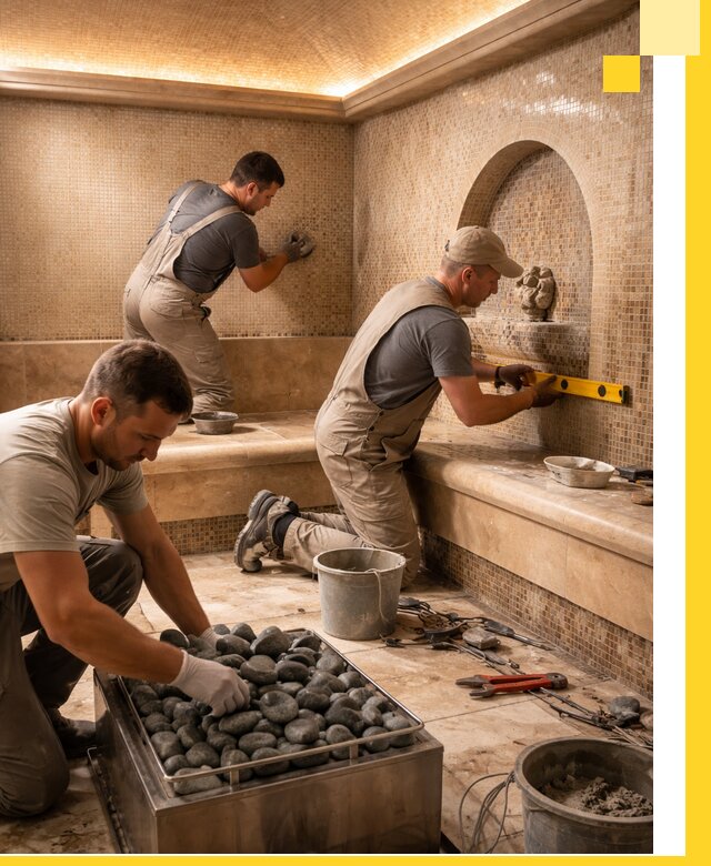 Проектирование и строительство хамама и сауны в Нижневартовске