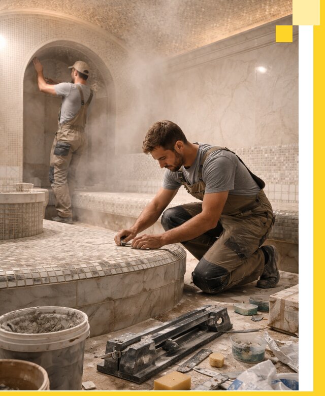 Профессиональный дизайн хамама и SPA под ключ в Нижневартовске