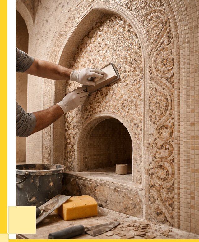 Мозаика для хамама в Нижневартовске под ключ от 5180 р. | ЭриданНжт