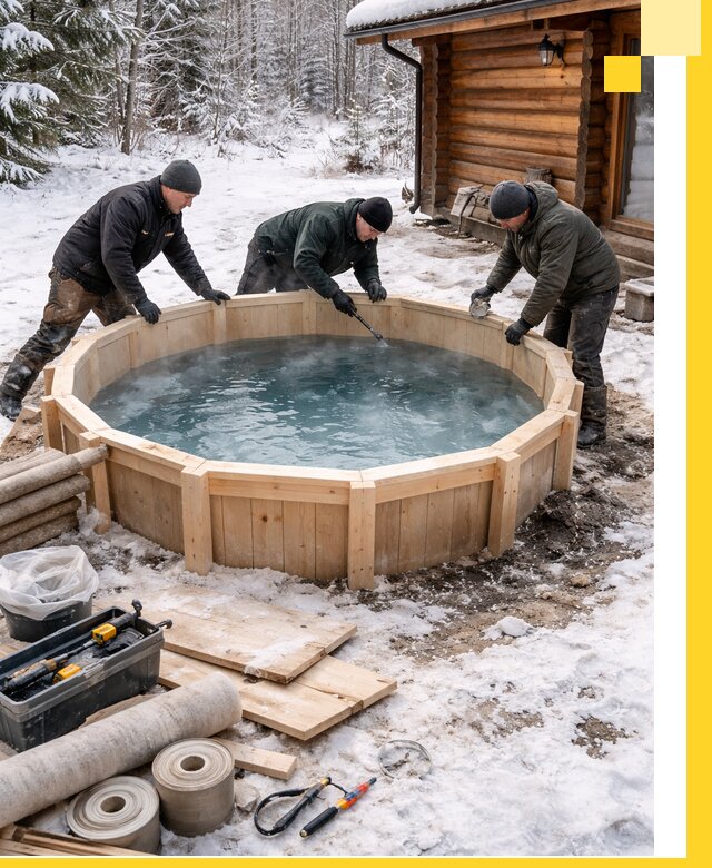 Изготовление и установка ледяных купелей под ключ в Нижневартовске