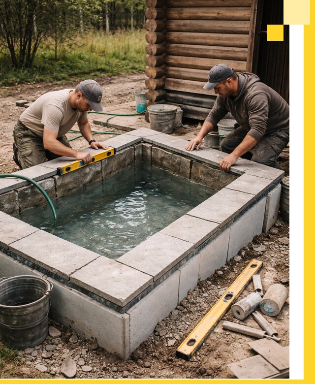 Изготовление и установка холодных купелей под ключ в Нижневартовске