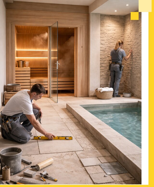 Комплексный дизайн и отделка интерьеров SPA под ключ в Нижневартовске